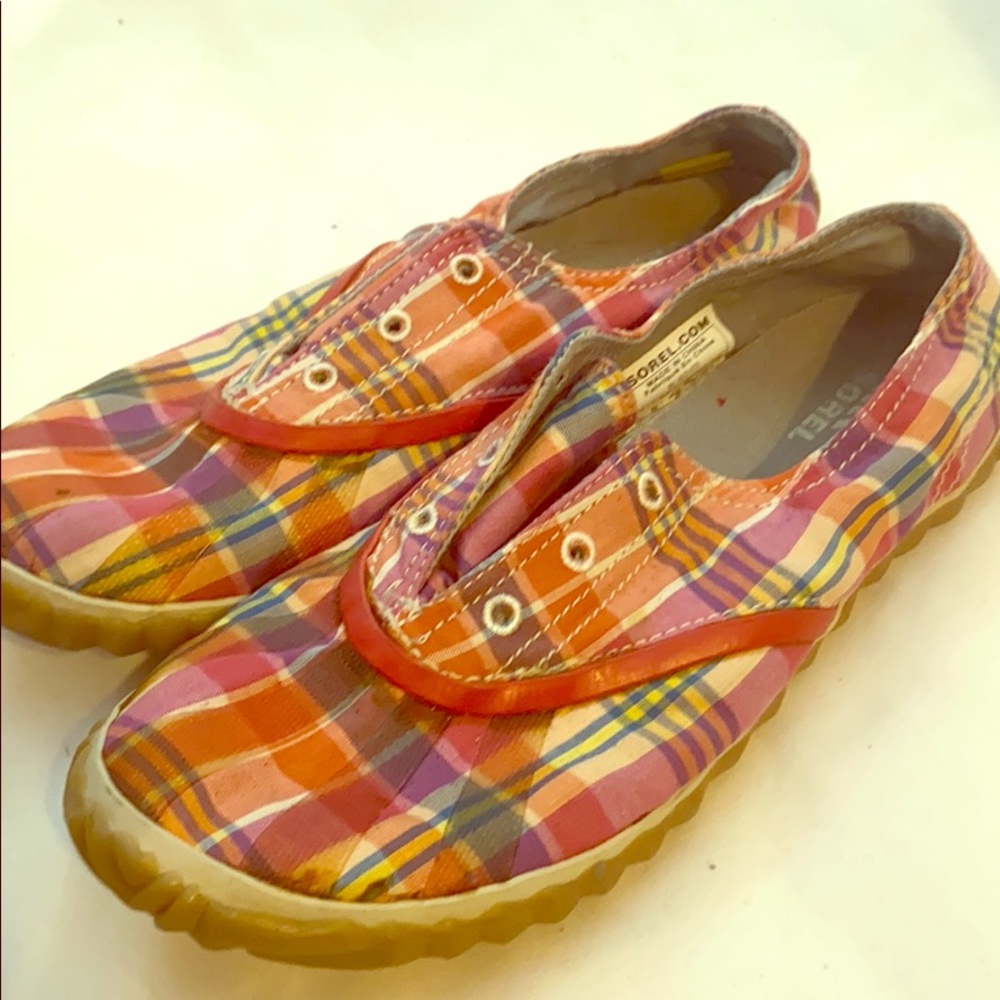 Sorel Picnic Plimsole Plaid Slip On